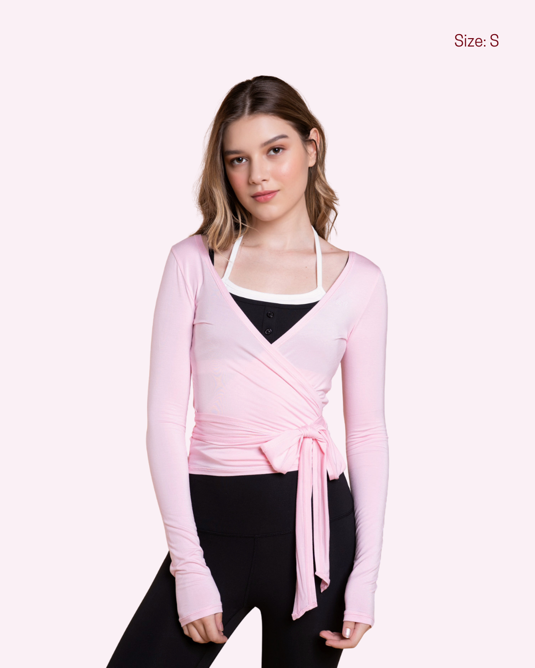 Lite Wrap Top - Blush