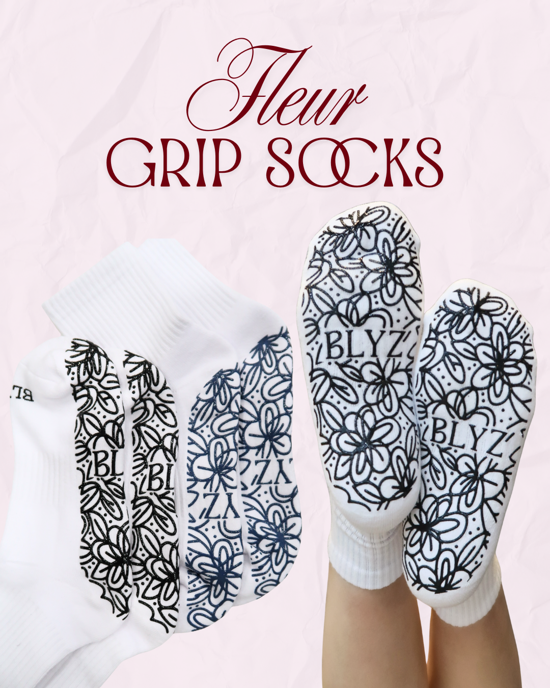 BLYZ Fleur Grip Socks